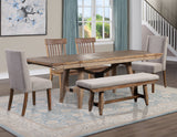 Riverdale Beige/Driftwood Trestle Dining Room Set by Steve Silver at Eve Furniture