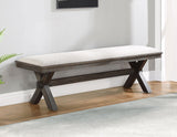 Riverdale Bench, Black by Steve Silver at Eve Furniture