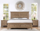 Riverdale Driftwood 4-Piece King Storage Platform Bedroom Set by Steve Silver at Eve Furniture