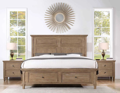 Riverdale Driftwood 4-Piece King Storage Platform Bedroom Set by Steve Silver at Eve Furniture