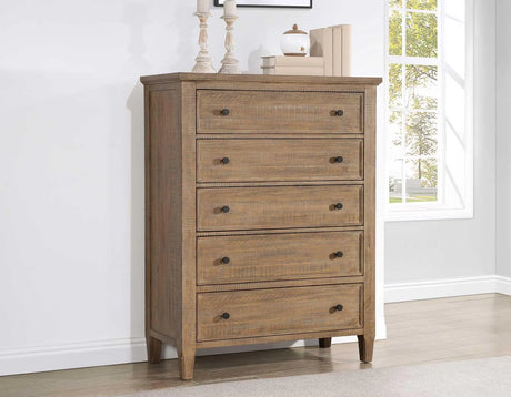 Riverdale Driftwood 4-Piece King Storage Platform Bedroom Set by Steve Silver at Eve Furniture