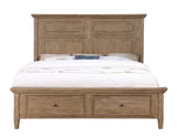 Riverdale Driftwood 4-Piece King Storage Platform Bedroom Set by Steve Silver at Eve Furniture