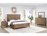 Riverdale Driftwood 4-Piece King Storage Platform Bedroom Set by Steve Silver at Eve Furniture