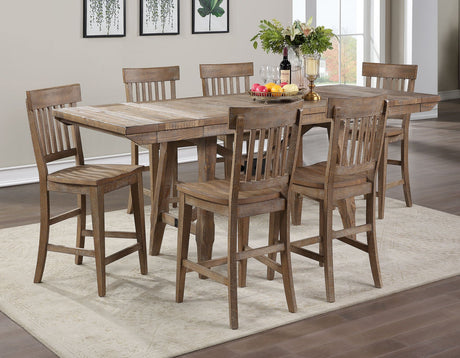Riverdale Driftwood Counter Height Dining Set by Steve Silver at Eve Furniture