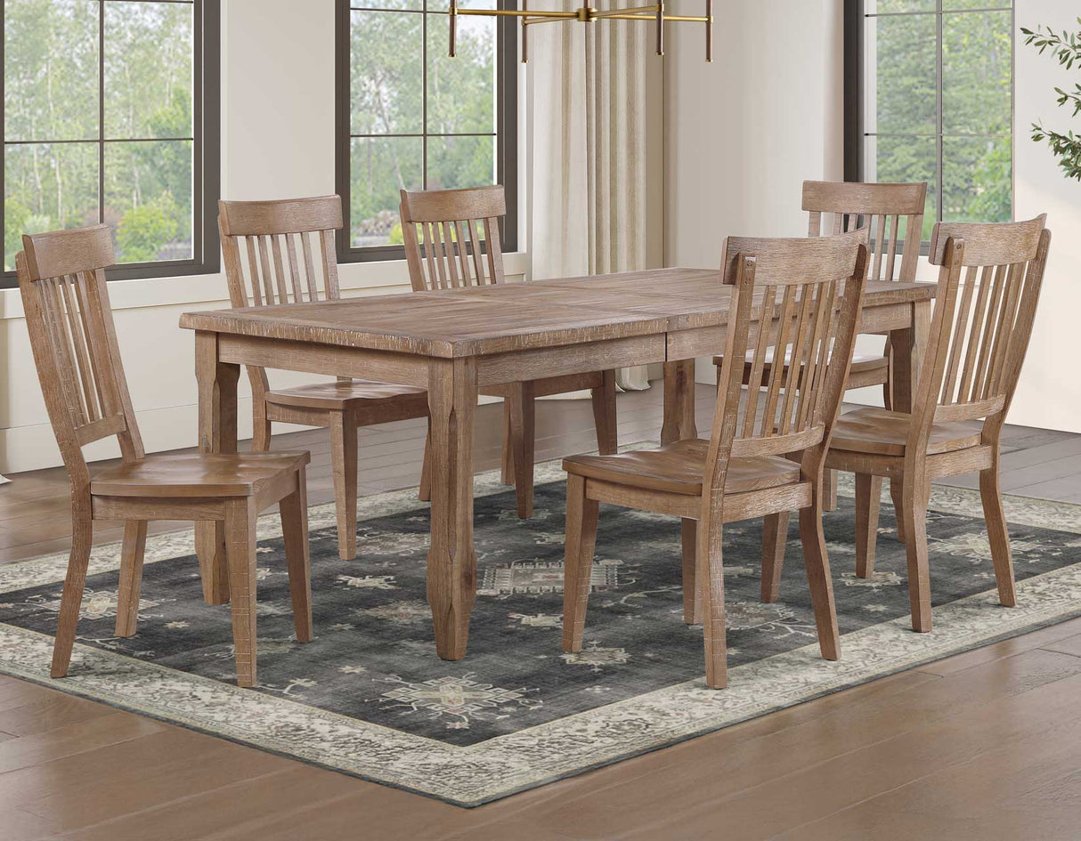 Riverdale Driftwood Dining Room Set by Steve Silver at Eve Furniture