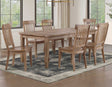 Riverdale Driftwood Dining Room Set by Steve Silver at Eve Furniture