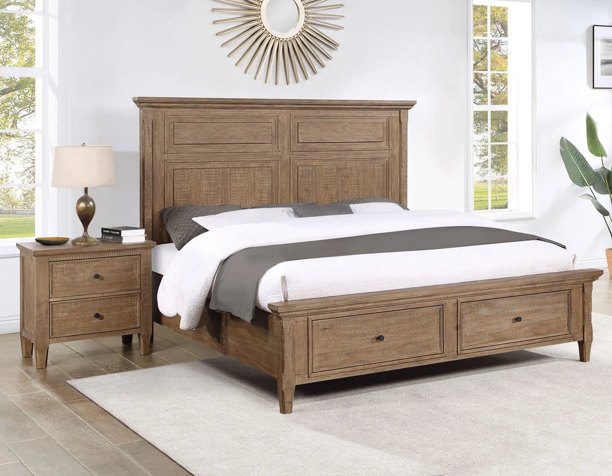Riverdale Driftwood Storage Platform Bedroom Set by Steve Silver at Eve Furniture