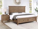 Riverdale Driftwood Storage Platform Bedroom Set by Steve Silver at Eve Furniture