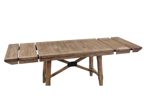 Riverdale Driftwood Trestle Dining Room Set by Steve Silver at Eve Furniture