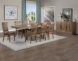 Riverdale Driftwood Trestle Dining Room Set by Steve Silver at Eve Furniture