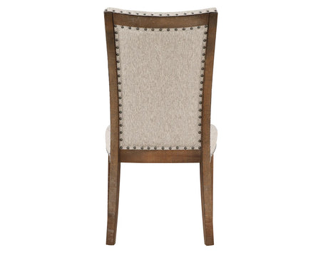 Riverdale Oatmeal/Driftwood Dining Room Set by Steve Silver at Eve Furniture