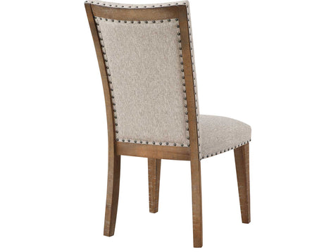 Riverdale Oatmeal/Driftwood Trestle Dining Room Set by Steve Silver at Eve Furniture