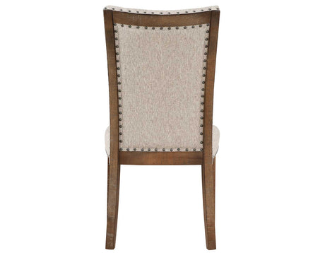 Riverdale Oatmeal/Driftwood Trestle Dining Room Set by Steve Silver at Eve Furniture