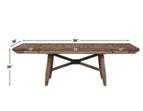 Riverdale Oatmeal/Driftwood Trestle Dining Room Set by Steve Silver at Eve Furniture