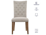 Riverdale Oatmeal/Driftwood Trestle Dining Room Set by Steve Silver at Eve Furniture