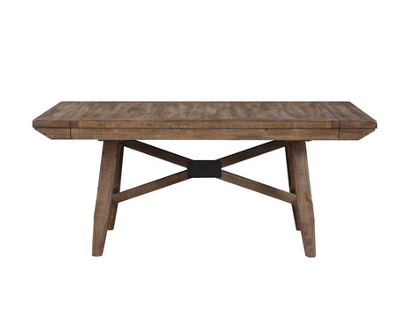 Riverdale Oatmeal/Driftwood Trestle Dining Room Set by Steve Silver at Eve Furniture