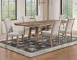 Riverdale Oatmeal/Driftwood Trestle Dining Room Set by Steve Silver at Eve Furniture
