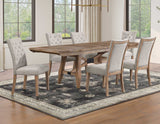 Riverdale Oatmeal/Driftwood Trestle Dining Room Set by Steve Silver at Eve Furniture