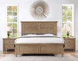 Riverdale Driftwood 4-Piece King Panel Bedroom Set by Steve Silver at Eve Furniture
