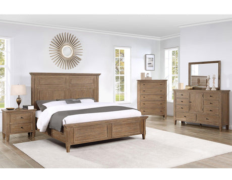 Riverdale Driftwood 4-Piece Queen Panel Bedroom Set by Steve Silver at Eve Furniture