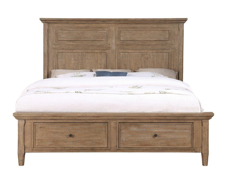 Riverdale Driftwood 4-Piece Queen Storage Platform Bedroom Set by Steve Silver at Eve Furniture