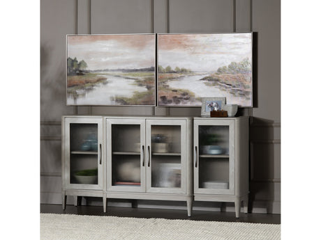 Rivers A Flowing Green/Grey Canvas by Crestview at Eve Furniture