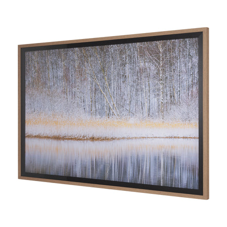 Riverside Reflection - Forest by Mikael Svensson a Framed Photo Art Print Matted under Glass by Mercana at Eve Furniture