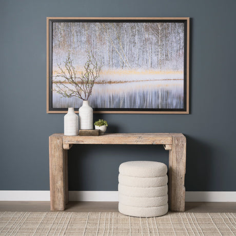 Riverside Reflection - Forest by Mikael Svensson a Framed Photo Art Print Matted under Glass by Mercana at Eve Furniture