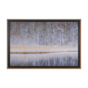Riverside Reflection - Forest by Mikael Svensson a Framed Photo Art Print Matted under Glass by Mercana at Eve Furniture