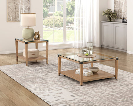 Riverton Brown Cocktail Table by Homelegance at Eve Furniture
