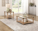 Riverton Brown End Table by Homelegance at Eve Furniture