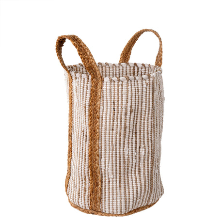 Riviera Basket, White, Set of 2 by Mercana at Eve Furniture