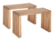 Riviera Natural Outdoor Extendable Bench (Set of 2) by Zuomod at Eve Furniture