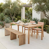 Riviera Natural Outdoor Extendable Dining Table by Zuomod at Eve Furniture