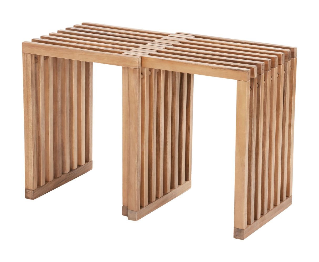 Riviera Natural Outdoor Extendable Stool (Set of 2) by Zuomod at Eve Furniture