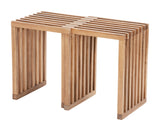 Riviera Natural Outdoor Extendable Stool (Set of 2) by Zuomod at Eve Furniture