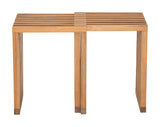 Riviera Natural Outdoor Extendable Stool (Set of 2) by Zuomod at Eve Furniture