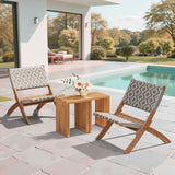 Riviera Natural Outdoor Extendable Stool (Set of 2) by Zuomod at Eve Furniture