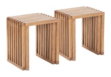 Riviera Natural Outdoor Extendable Stool (Set of 2) by Zuomod at Eve Furniture