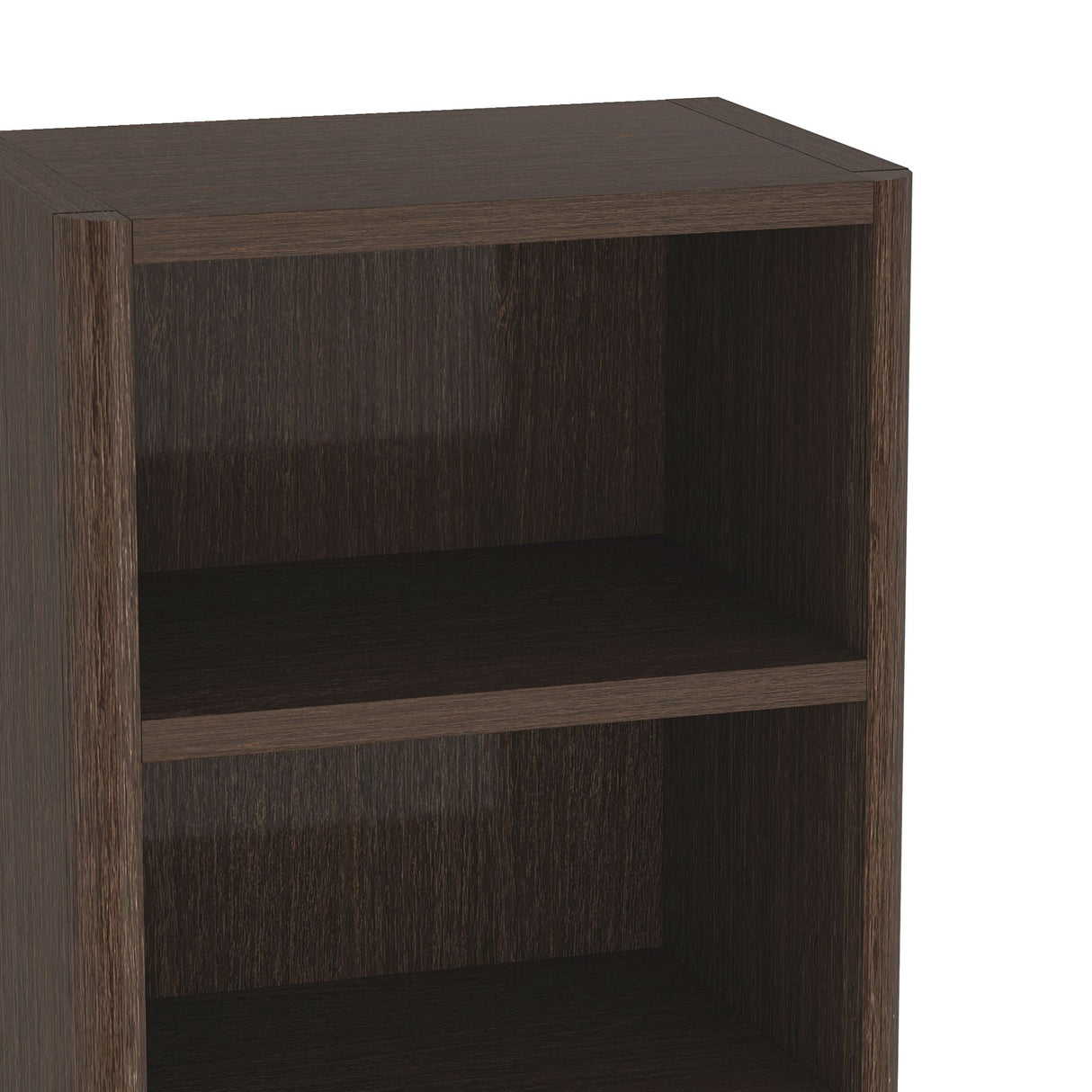 Rivington Dark Walnut 28" Open Bookcase by Manhattan Comfort at Eve Furniture