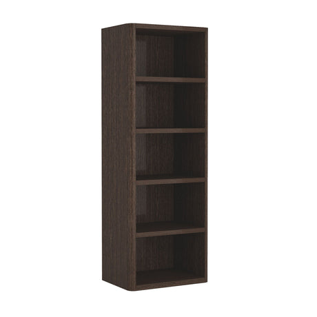 Rivington Dark Walnut 28" Open Bookcase by Manhattan Comfort at Eve Furniture