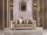 Rixos 3-pieces (Sofa & Loveseat & Chair) Livingroom Set in Beige by Furnia at Eve Furniture