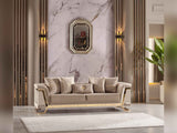 Rixos Beige Stationary Sofa by Furnia at Eve Furniture