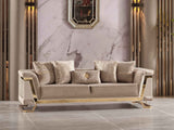 Rixos Beige Stationary Sofa by Furnia at Eve Furniture