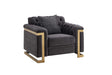 Riya Dark Gray Living Room Set by Cosmos Furniture at Eve Furniture