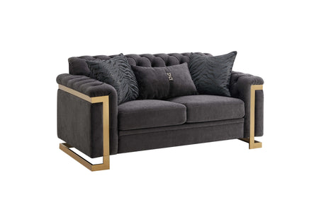 Riya Dark Gray Living Room Set by Cosmos Furniture at Eve Furniture