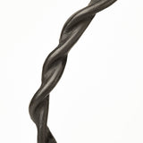 Rizwan (Large) Black Aluminum Braided Circular Object by Mercana at Eve Furniture