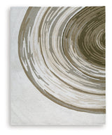 Rizwana Ivory/Brown/Gray Large Rug by ASHLEY FURNITURE at Eve Furniture