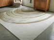 Rizwana Ivory/Brown/Gray Large Rug by ASHLEY FURNITURE at Eve Furniture