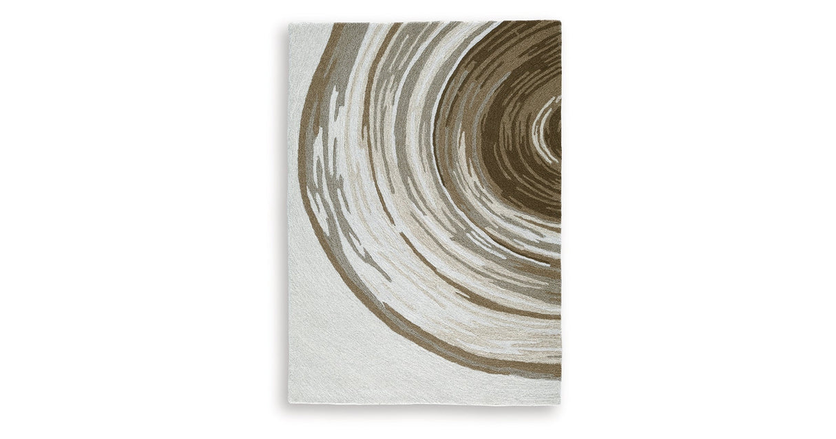 Rizwana Ivory/Brown/Gray Medium Rug by ASHLEY FURNITURE at Eve Furniture
